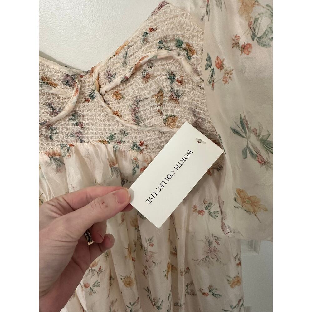 Worth Collective Harlow Maxi Dress Yellow Floral - NWT - Picture 6 of 6